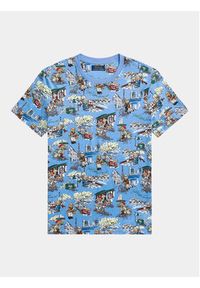 Polo Ralph Lauren T-Shirt 710935547001 Niebieski Regular Fit. Typ kołnierza: polo. Kolor: niebieski. Materiał: bawełna #4