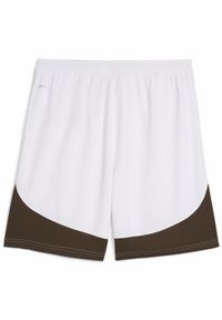 Puma - Męskie szorty wyjazdowe FC St. Pauli 24/25 PUMA White Espresso Brown. Kolor: biały, brązowy, wielokolorowy. Sport: piłka nożna