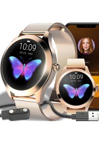 Smartwatch Retoo SMARTWATCH ZEGAREK DAMSKI WODOODPORNY POLSKA APLIKACJA SPORT SEN ROZMOWY. Rodzaj zegarka: smartwatch. Styl: sportowy #1