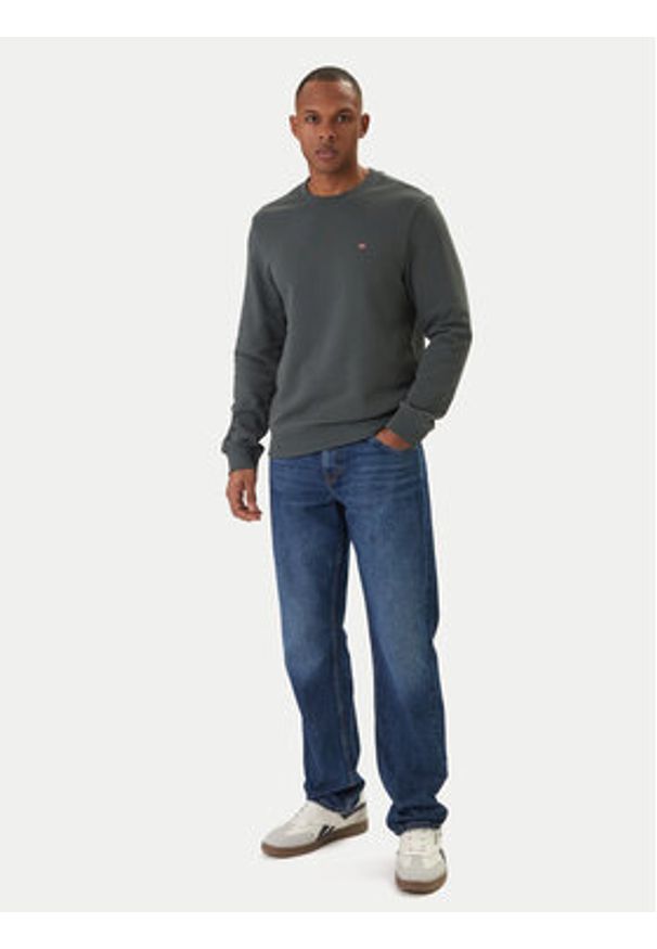 Napapijri Bluza Balis NP0A4H89 Zielony Regular Fit. Kolor: zielony. Materiał: bawełna