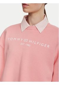 TOMMY HILFIGER - Tommy Hilfiger Bluza WW0WW47831 Różowy Regular Fit. Kolor: różowy. Materiał: bawełna #4