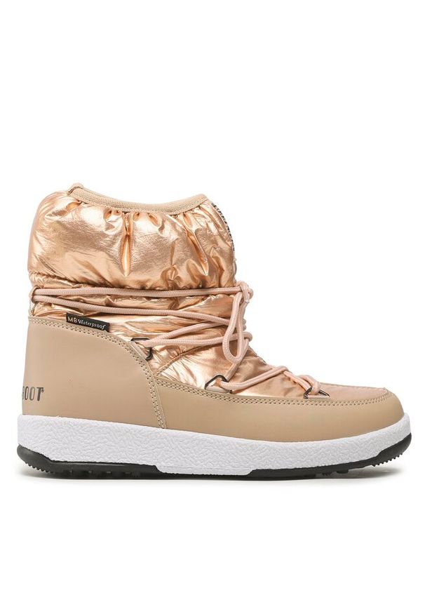 Śniegowce Moon Boot. Kolor: złoty. Materiał: nylon