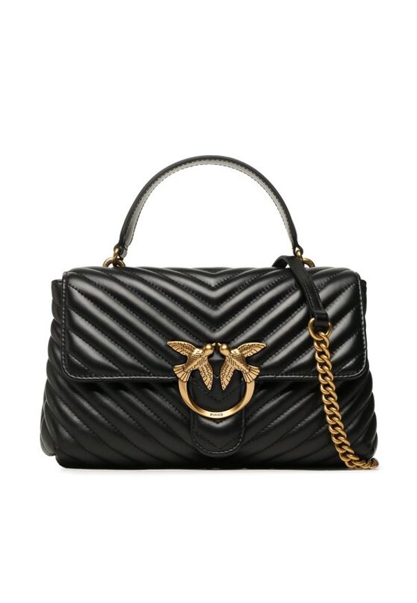 Pinko Torebka Love Lady Puff Classic Cl PE 23 PLTT 100043 A0GK Czarny. Kolor: czarny. Materiał: skórzane