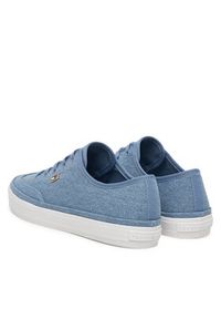 TOMMY HILFIGER - Tommy Hilfiger Sneakersy Washed Canvas Vulc Sneaker FW0FW08894 Niebieski. Kolor: niebieski. Materiał: materiał #6