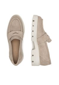 Badura Mokasyny AMANTEA-28180LM Beżowy. Kolor: beżowy. Materiał: skóra, zamsz #2