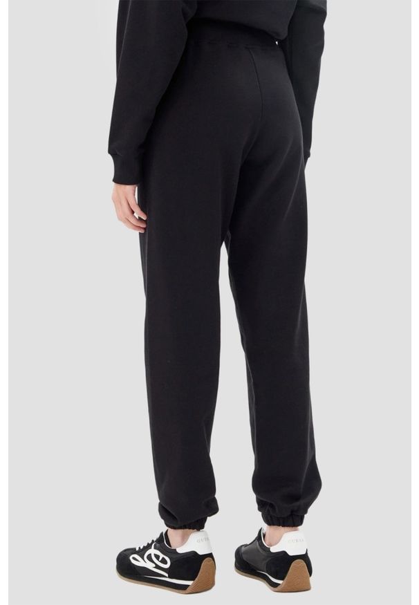 Guess - GUESS Czarne damskie spodnie dresowe Primula, Rozmiar XS. Kolor: czarny. Materiał: dresówka