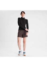 KATHMANDU - Damska bluzka z długim rękawem Kathmandu Seeker 1/4 Zip. Kolor: czarny. Długość rękawa: długi rękaw. Długość: długie