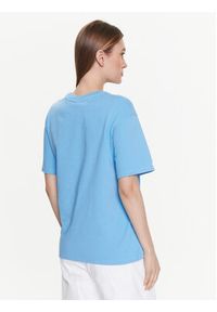 Tommy Jeans T-Shirt DW0DW15466 Niebieski Relaxed Fit. Kolor: niebieski. Materiał: bawełna