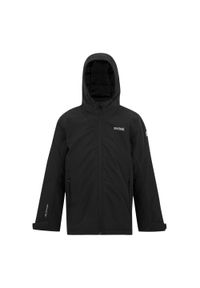 Regatta - Dziecięca/niemowlęca Kurtka Wodoodporna Frelton. Kolor: czarny. Styl: sportowy. Sport: turystyka piesza #1