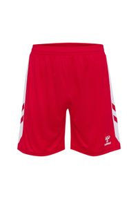 Szorty dla dzieci Hummel. Kolor: czerwony. Materiał: materiał. Styl: sportowy