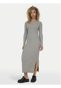 only - ONLY Sukienka dzianinowa Katia 15324649 Szary Slim Fit. Kolor: szary. Materiał: wiskoza, syntetyk #7