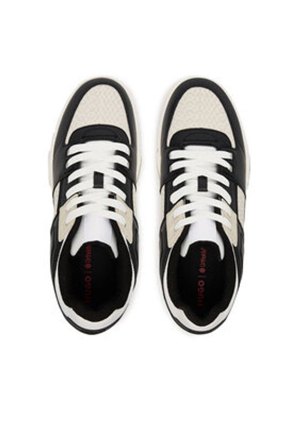 Hugo - HUGO Sneakersy Yarrow 50548544 Czarny. Kolor: czarny. Materiał: skóra