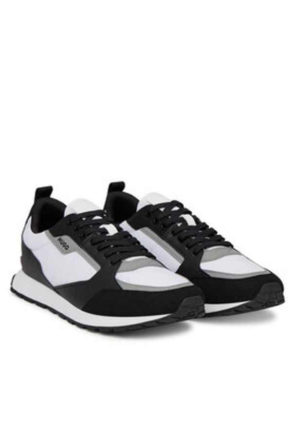 Hugo - HUGO Sneakersy Icelin 50536568 Szary. Kolor: szary. Materiał: skóra