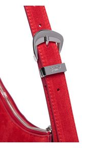 Tommy Jeans Torebka Tjw Slouchy Suede Shoulder Bag AW0AW18859 Czerwony. Kolor: czerwony. Materiał: skórzane, zamszowe #4