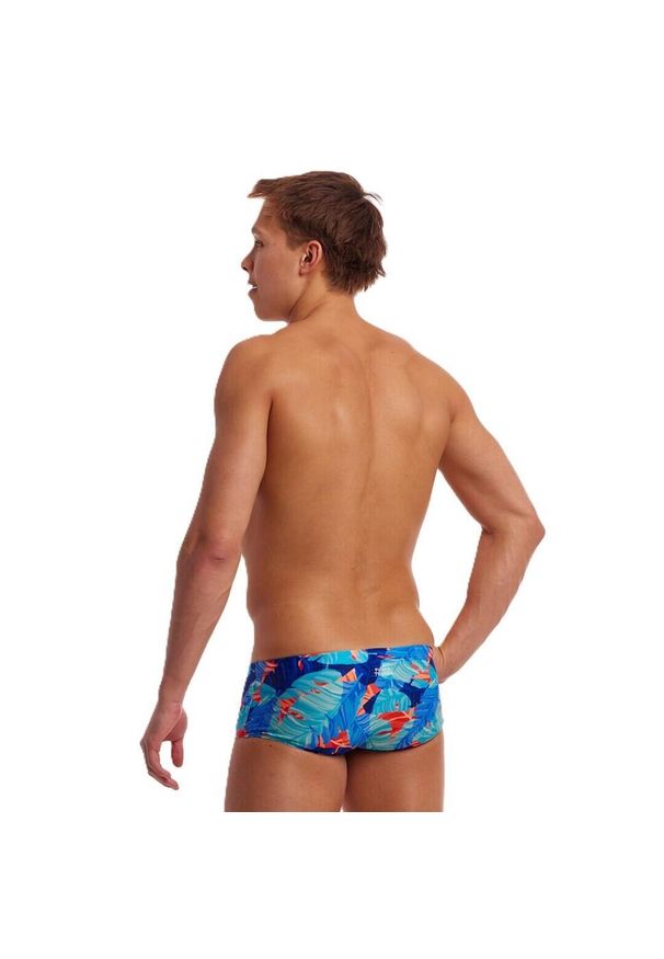 FUNKITA - Kąpielówki męskie spodenki na basen plażę Funky Trunks Lotsa Leaves. Kolor: niebieski