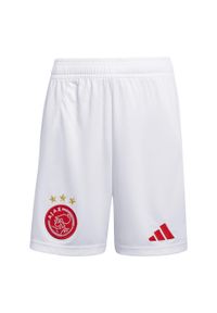 Adidas - Szorty Ajax Amsterdam 24/25 Home Kids. Kolor: biały. Materiał: materiał