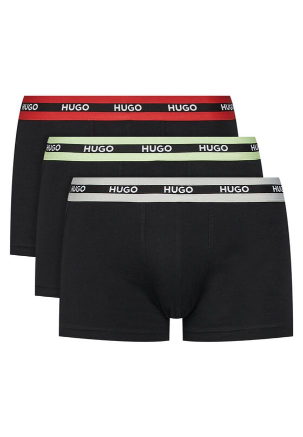 Hugo - HUGO Komplet 3 par bokserek 50492375 Czarny Regular Fit. Kolor: czarny. Materiał: bawełna