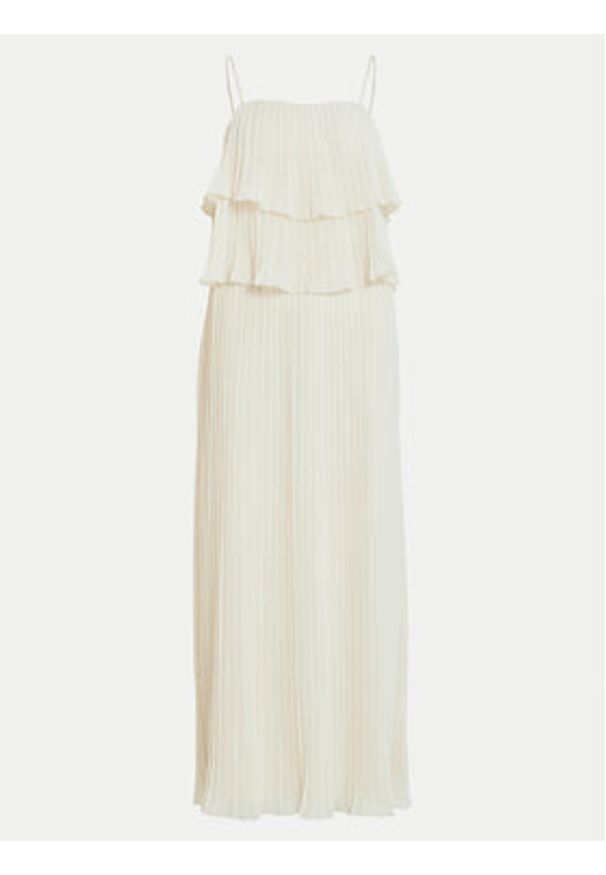 Vila Sukienka koktajlowa Chiffan 14104100 Szary Regular Fit. Kolor: szary. Materiał: syntetyk. Styl: wizytowy