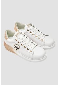 Karl Lagerfeld - KARL LAGERFELD Białe damskie sneakersy skórzane KAPRI Ombre NFT, Rozmiar 36. Kolor: biały. Materiał: skóra #2