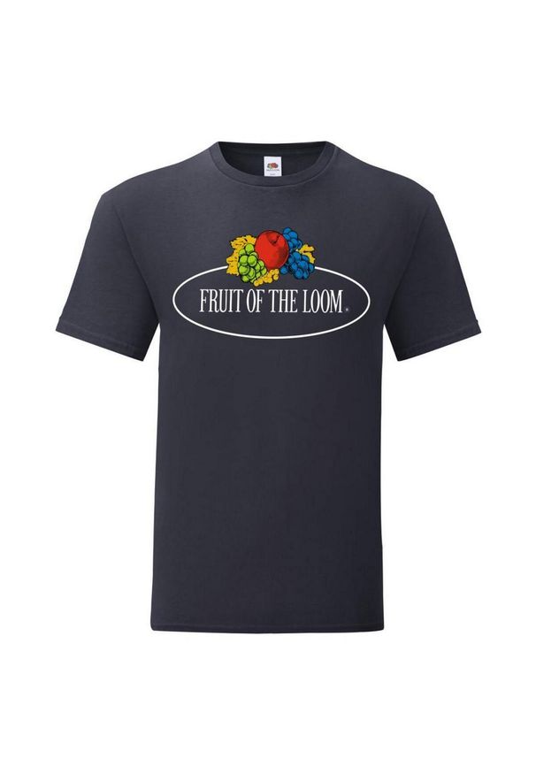 FRUIT OF THE LOOM - Męska Koszulka Z Logo W Stylu Vintage. Kolor: czerwony