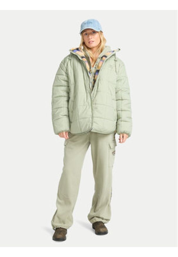 Billabong Spodnie dresowe Winter Camp EBJFB03001 Zielony Loose Fit. Kolor: zielony. Materiał: syntetyk
