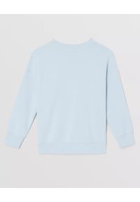 BURBERRY CHILDREN - Niebieska bluza z aplikacją 8-14 lat. Kolor: niebieski. Materiał: bawełna. Długość rękawa: długi rękaw. Długość: długie. Wzór: aplikacja. Sezon: lato. Styl: klasyczny