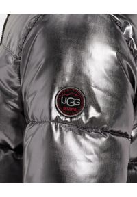 Ugg - UGG - Srebrna kurtka puchowa Izzie. Kolor: srebrny. Materiał: puch #5