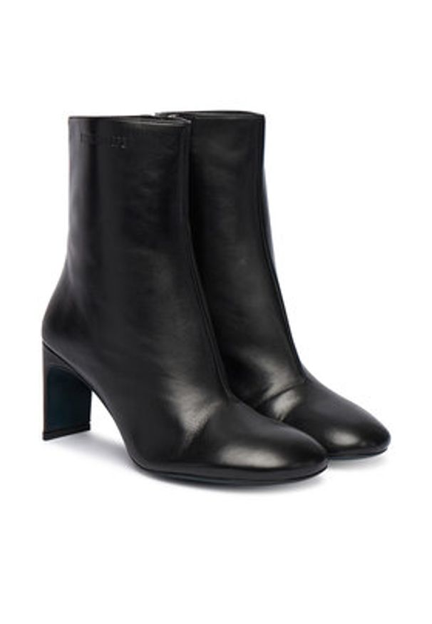 Patrizia Pepe Botki 2Y0036 L048 K103 Czarny. Kolor: czarny. Materiał: skóra