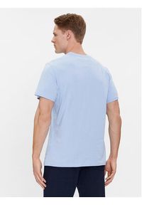 Tommy Jeans T-Shirt Essential Flag DM0DM18263 Błękitny Slim Fit. Kolor: niebieski. Materiał: bawełna #5