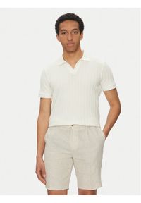 JOOP! Polo 17 JJ-33Baron 30045547 Écru Modern Fit. Typ kołnierza: polo. Materiał: bawełna