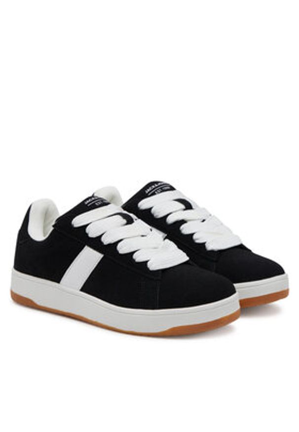 Jack & Jones - Jack&Jones Sneakersy Jfwmiles 12275139 Czarny. Kolor: czarny. Materiał: skóra