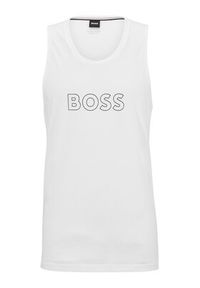 BOSS - Boss Tank top 50491711 Biały Regular Fit. Kolor: biały. Materiał: bawełna #4