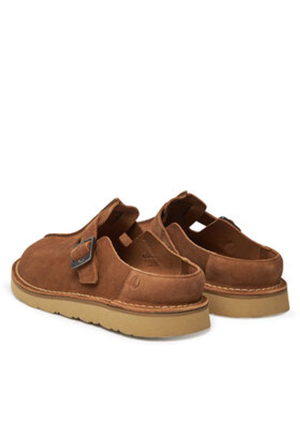 Clarks Klapki Solsbury 26180881 Brązowy. Kolor: brązowy. Materiał: skóra