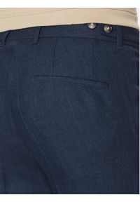 BOSS Spodnie materiałowe C-Genius 50540518 Granatowy Slim Fit. Kolor: niebieski. Materiał: len #5