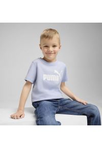 Puma - Dziecięca koszulka ESS z logo No. 1 PUMA Cool Blue. Kolor: niebieski. Materiał: guma. Wzór: nadruk. Sport: joga i pilates