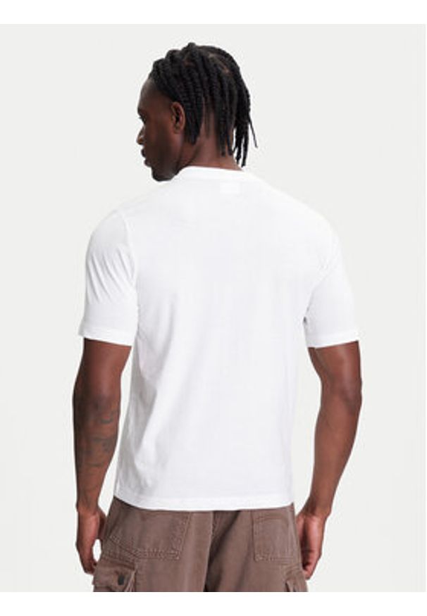 Kappa T-Shirt 351U8KW 001 Biały Regular Fit. Kolor: biały. Materiał: bawełna