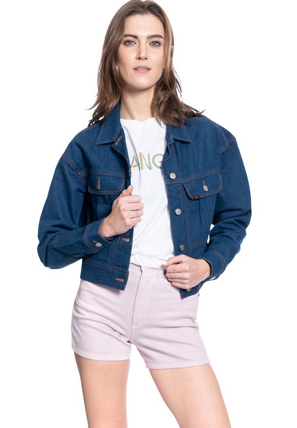 Lee - LEE SLIM RIDER DAMSKA KURTKA JEANSOWA L54QKEIV. Materiał: jeans