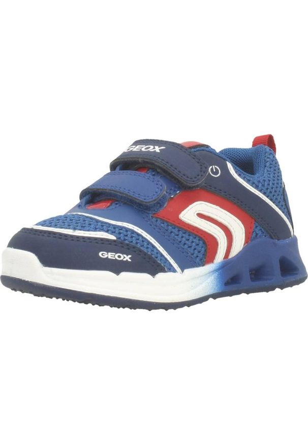 Geox - Buty GEOX B DAKIN B. A Niebieski. Kolor: niebieski. Materiał: tkanina. Sport: turystyka piesza