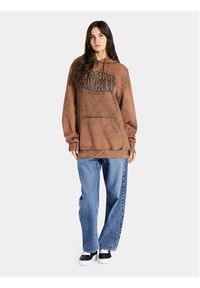 DC Shoes Bluza Contour ADYFT03381 Brązowy Regular Fit. Kolor: brązowy. Materiał: bawełna #3