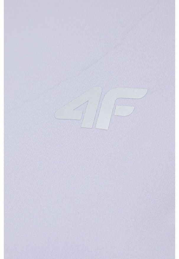 4f - 4F bluza do biegania damska kolor fioletowy gładka. Kolor: fioletowy. Materiał: materiał. Wzór: gładki