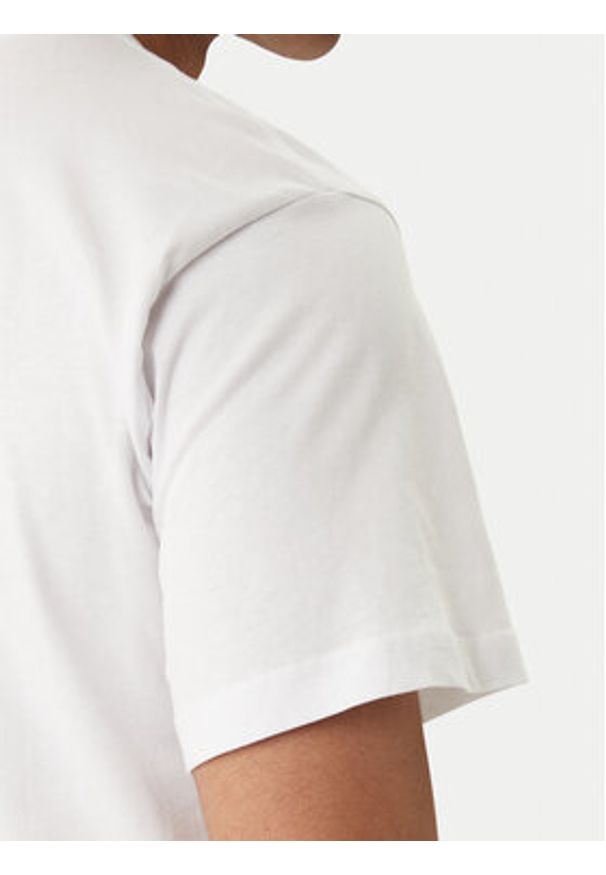 Versace Jeans Couture T-Shirt 80GAHE01 CJ00E Biały Regular Fit. Kolor: biały. Materiał: bawełna