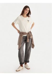 RVCA T-Shirt EVJZT00164 Biały Reglan Fit. Kolor: biały. Materiał: bawełna #4