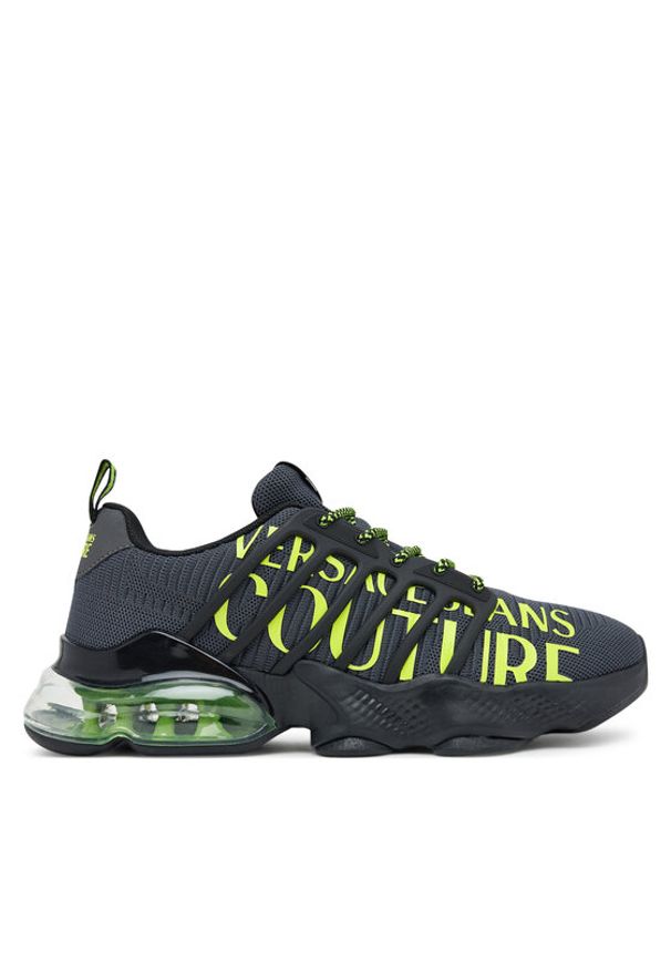 Versace Jeans Couture Sneakersy 79YA3SU1 ZSC93 831 Szary. Kolor: szary. Materiał: materiał