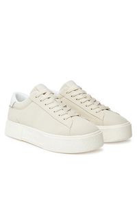 Tommy Jeans Sneakersy Tjw Flatform Sneaker EN0EN02819 Beżowy. Kolor: beżowy. Materiał: skóra #4