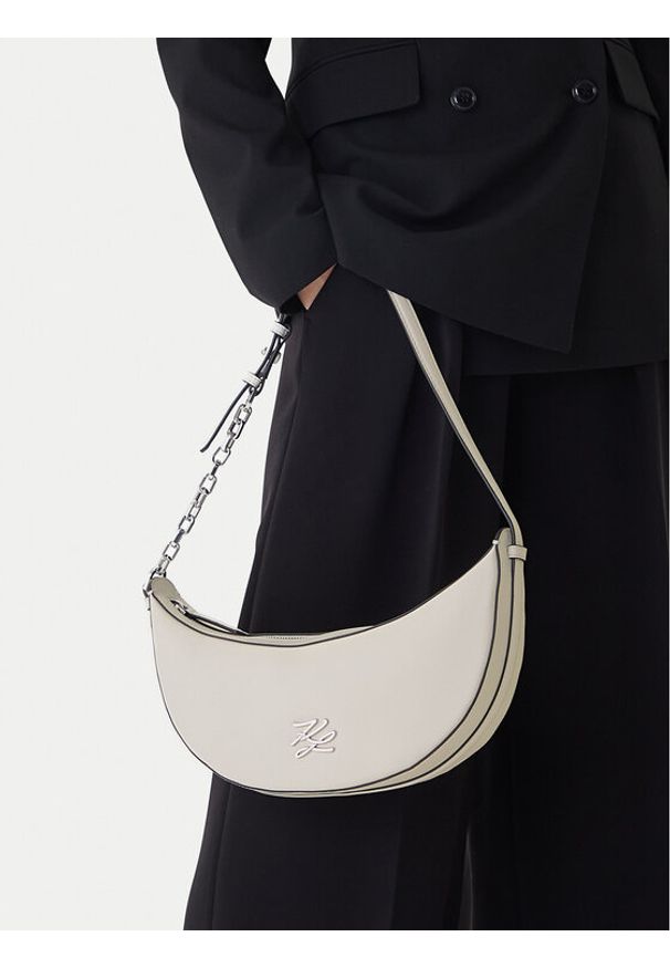 Karl Lagerfeld - KARL LAGERFELD Torebka B1W30236 Biały. Kolor: biały. Materiał: skórzane