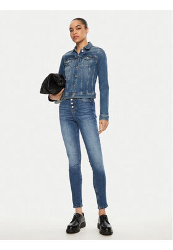 Tommy Jeans Jeansy Nora DW0DW19546 Niebieski Skinny Fit. Kolor: niebieski