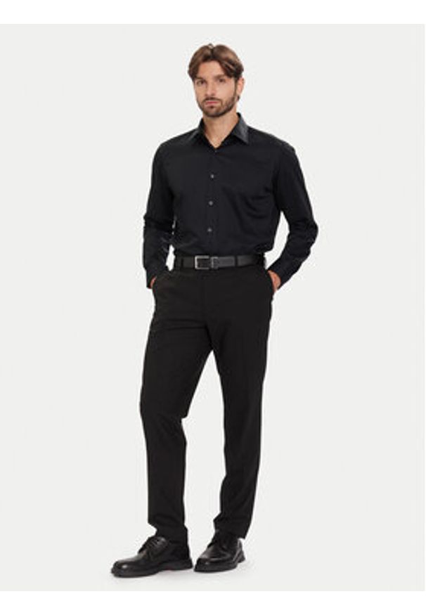 BOSS Koszula H-Joe 50549901 Czarny Regular Fit. Kolor: czarny. Materiał: bawełna