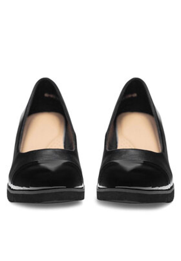 Clara Barson Półbuty ALEXIS WYL3396-2A Czarny. Kolor: czarny. Materiał: skóra