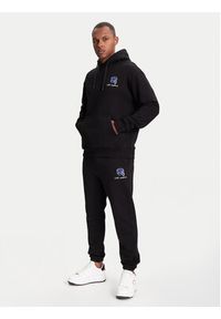 Karl Lagerfeld - KARL LAGERFELD Bluza 705111 553904 Czarny Loose Fit. Typ kołnierza: dekolt w karo. Kolor: czarny. Materiał: bawełna #5