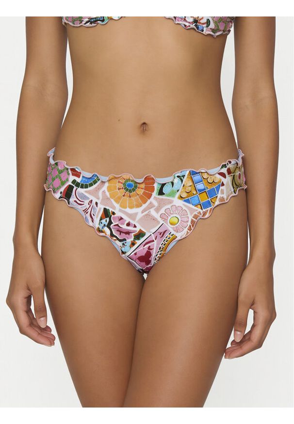Seafolly Dół od bikini Beach Bohème 40758-300 Różowy. Kolor: różowy. Materiał: syntetyk
